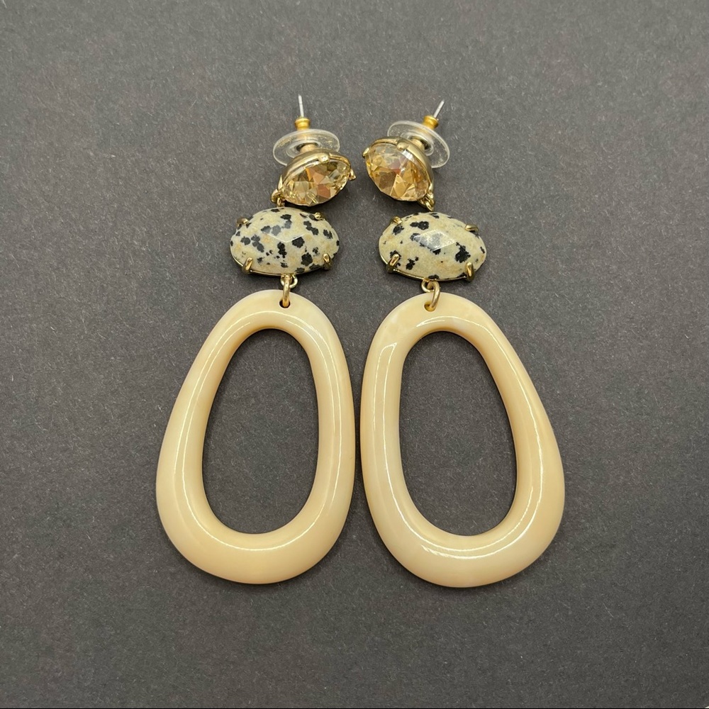 Anthropologie Mixed Material Earrings